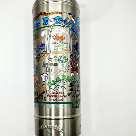 Missouri Tumbler Stainless Steel Thermal Travel Catstudio KCMO 18 Ounces - Picture 6 of 9